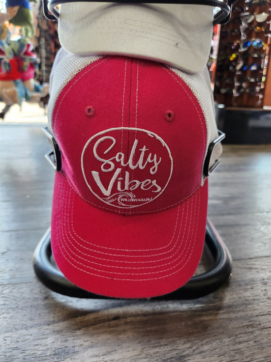 Adult Cap Salty Vibes Red