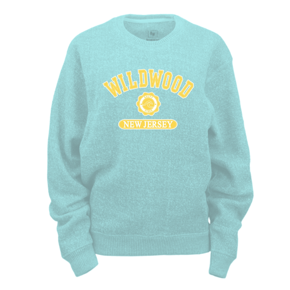 Wildwood Salty Vibes (Yellow Patch) Nantucket Crewneck