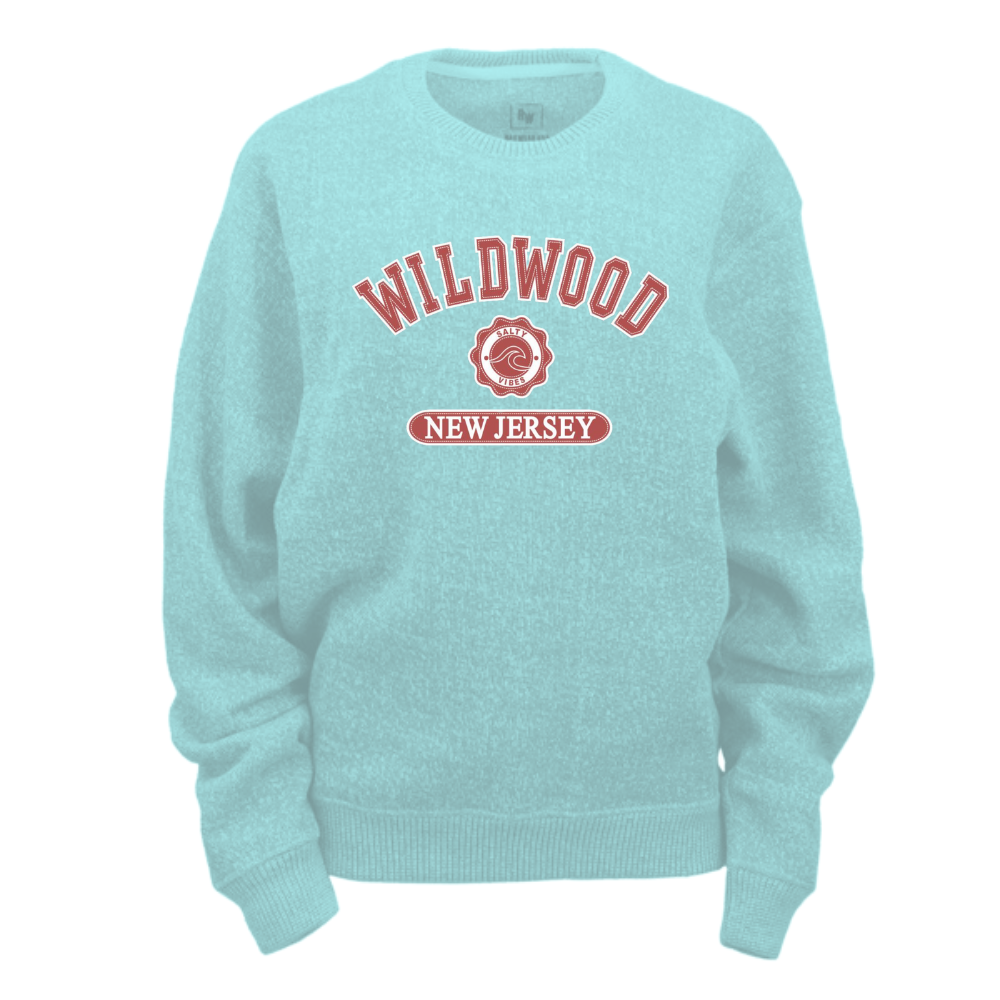 Wildwood Salty Vibes (Red Patch) Nantucket Crewneck