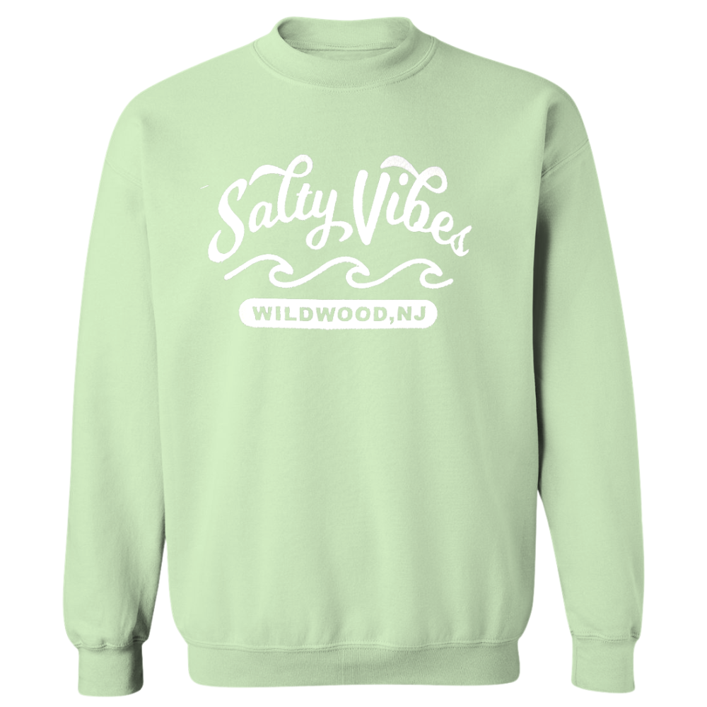 Salty Vibes Wildwood (White Patch) Crewneck Sweater