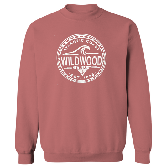 Wildwood Waves (Silver Patch) Crewneck Sweater