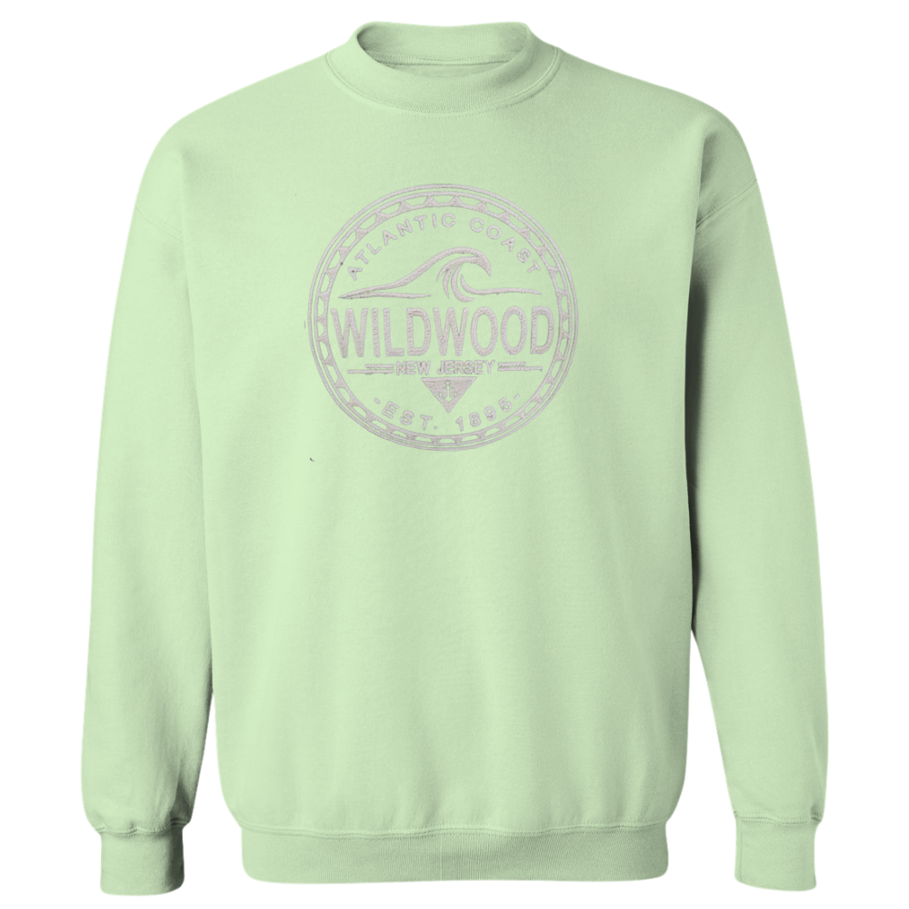 Wildwood Waves (Silver Patch) Crewneck Sweater