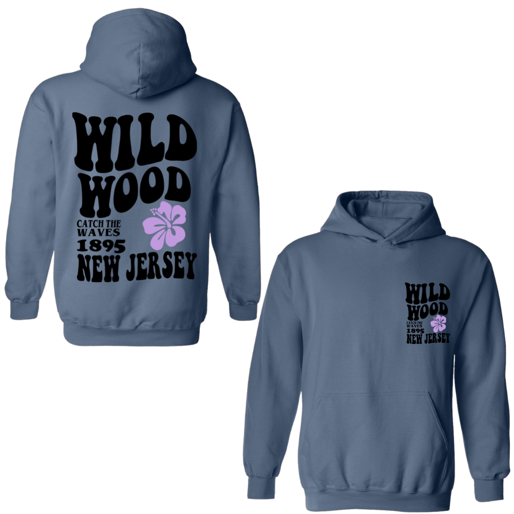 Wildwood Hippy (Black/Purple) Hoodie