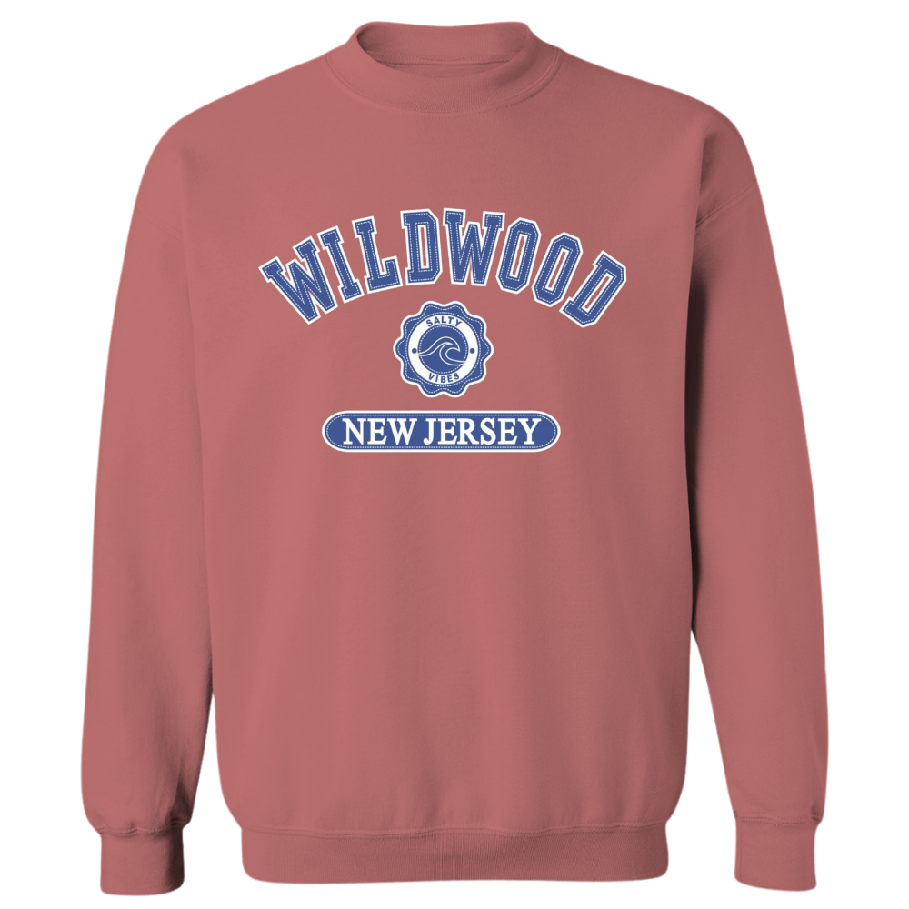 Wildwood Salty Vibes (Royal Blue Patch) Crewneck Sweater
