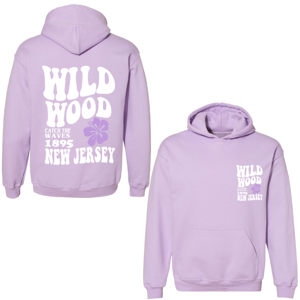 Wildwood Hippy (White/Purple) Hoodie