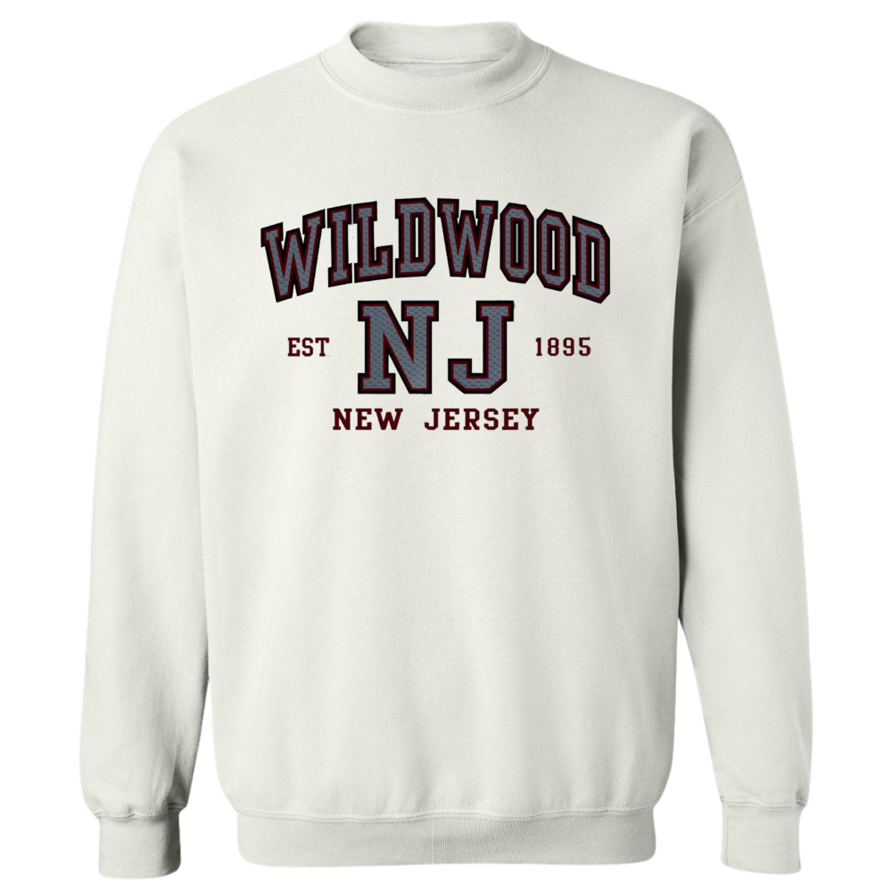 Wildwood Established (Grey/Burgundy Patch) Crewneck Sweater