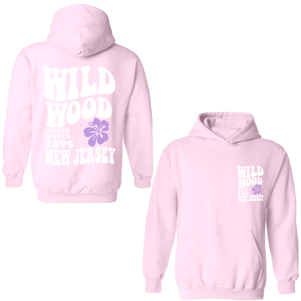 Wildwood Hippy (White/Purple) Hoodie