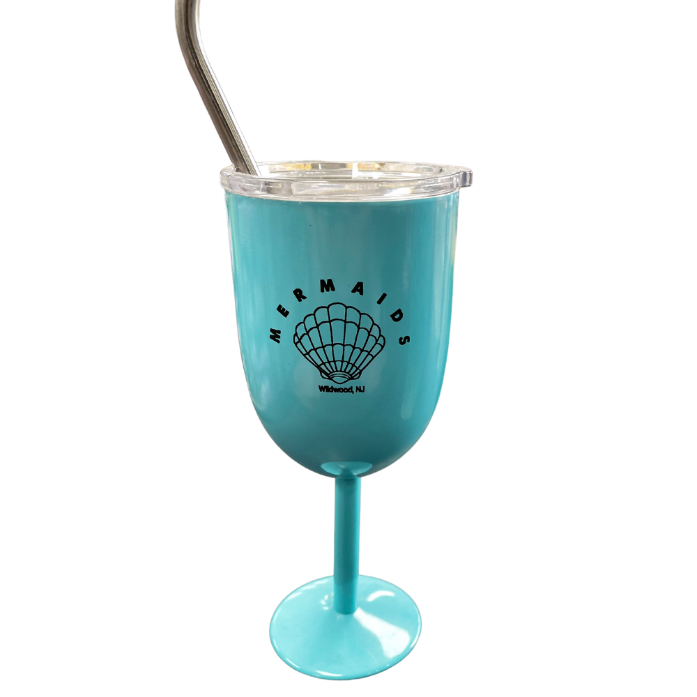 Teal Mermaids Seashell Thermal Insulated Cup