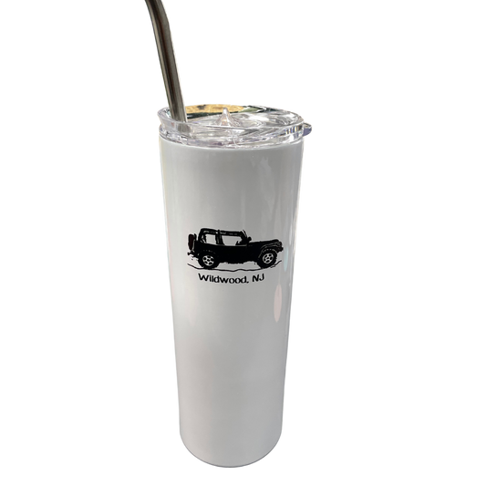 White Jeep Thermal Insulated Cup