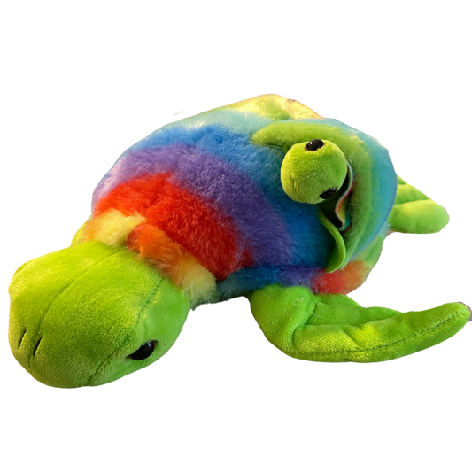 Colorful Turtle Mommy And Me Stuffed Animal