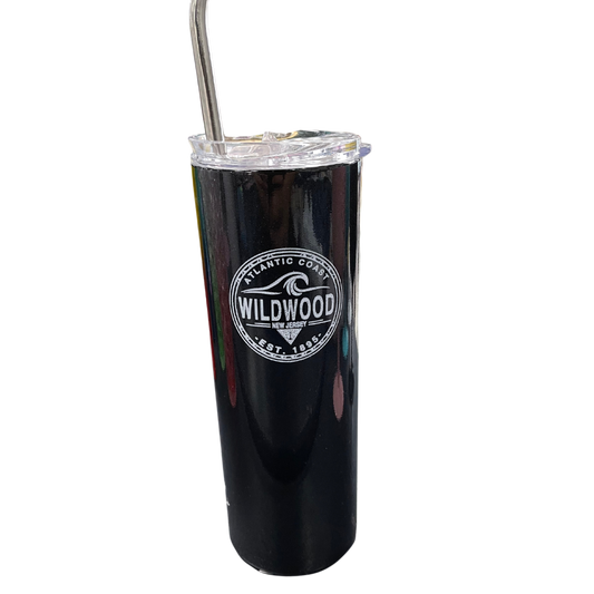 Black Wildwood Wave Thermal Insulated Cup