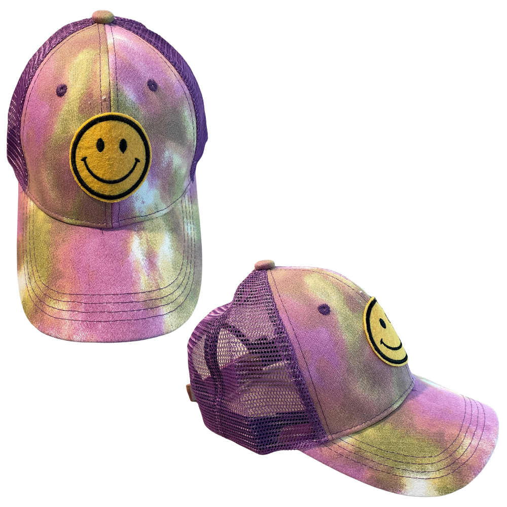 Smiley Tie Dye Hat