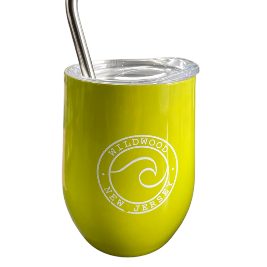 Yellow Wave Thermal Insulated Cup