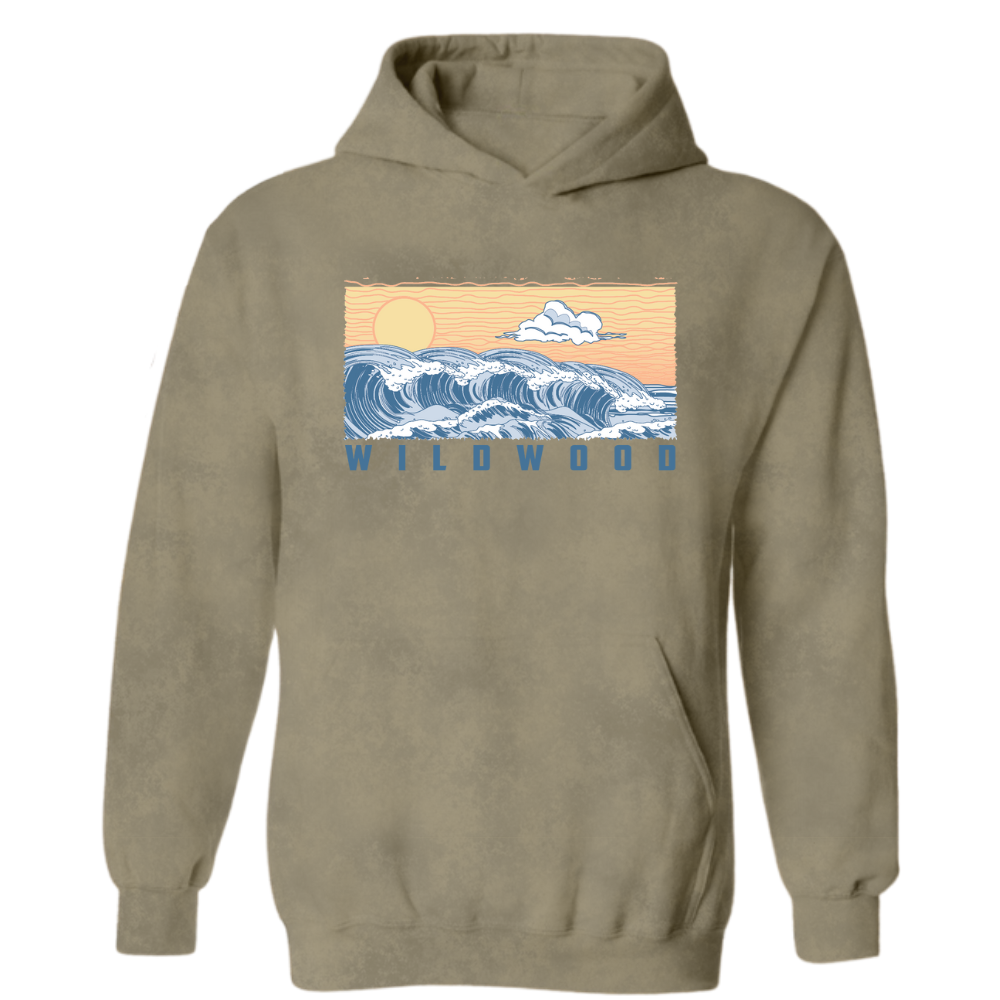 Wildwood NJ Acid Washed Hoodie (W2)