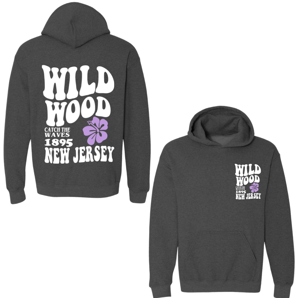 Wildwood Hippy (White/Purple) Hoodie