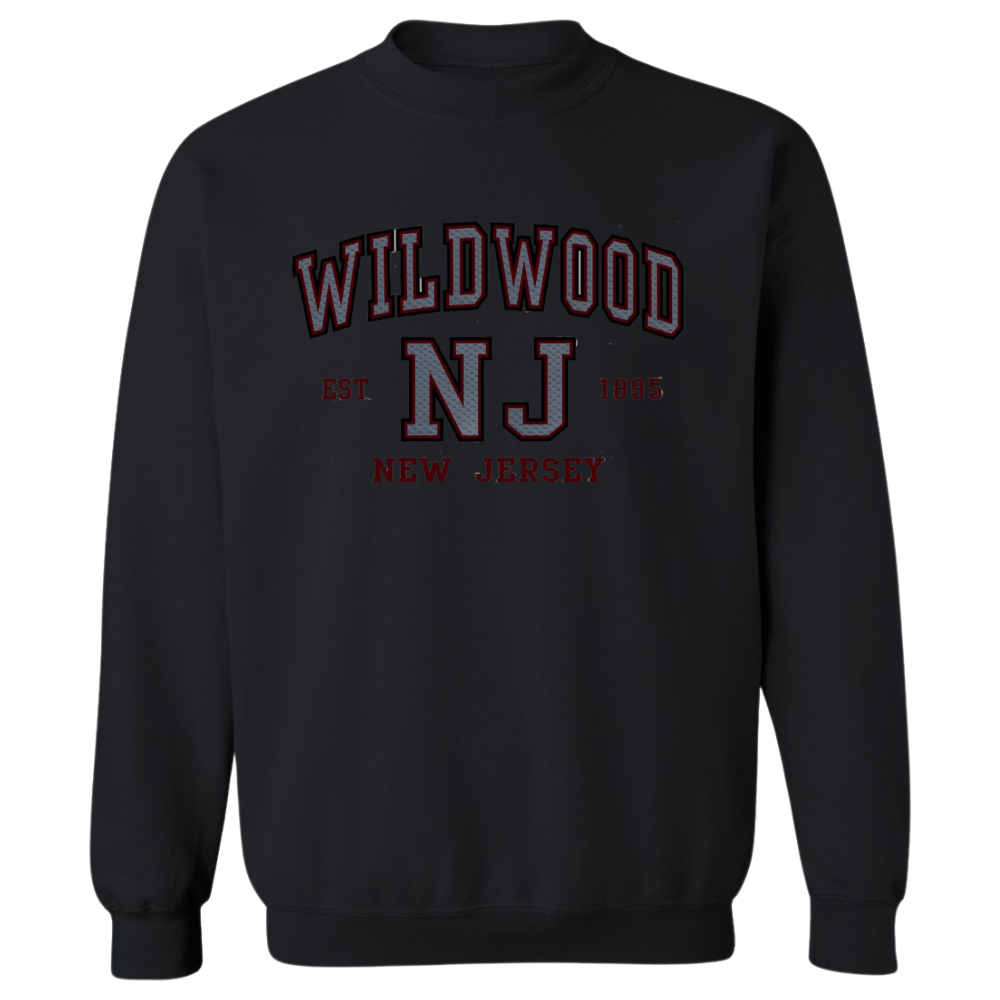 Wildwood Established (Grey/Burgundy Patch) Crewneck Sweater