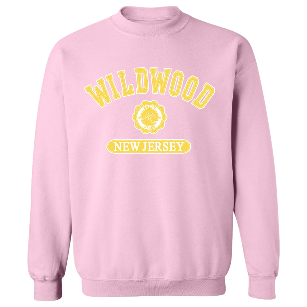 Wildwood Salty Vibes (Yellow Patch) Crewneck Sweater