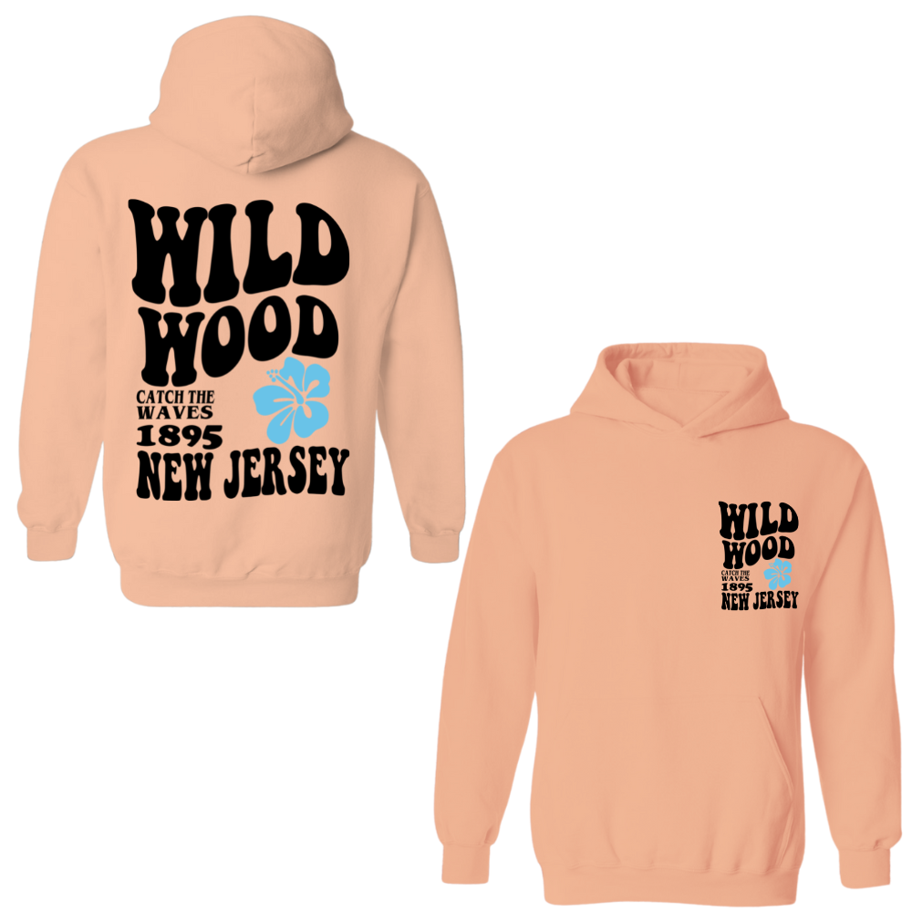 Wildwood Hippy (Black/Blue) Hoodie