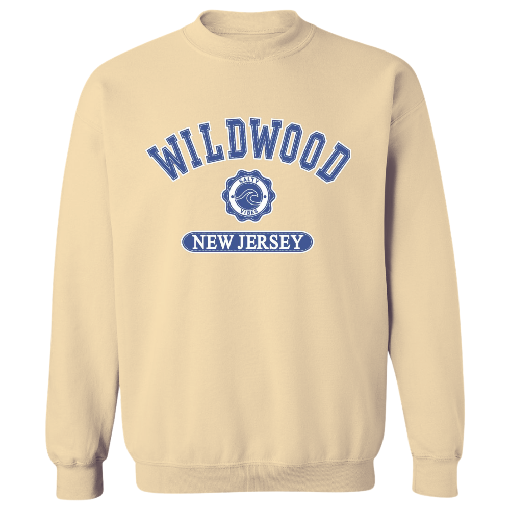 Wildwood Salty Vibes (Royal Blue Patch) Crewneck Sweater