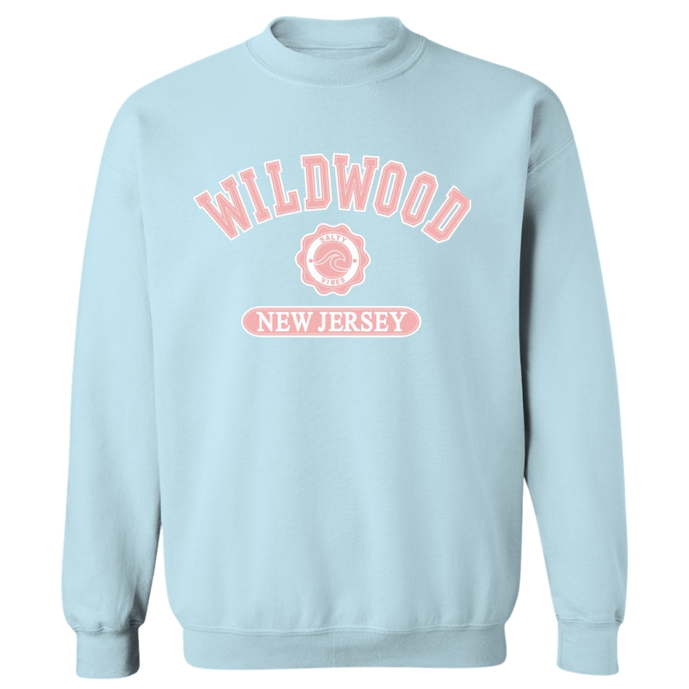 Wildwood Salty Vibes (Pink Patch) Crewneck Sweater