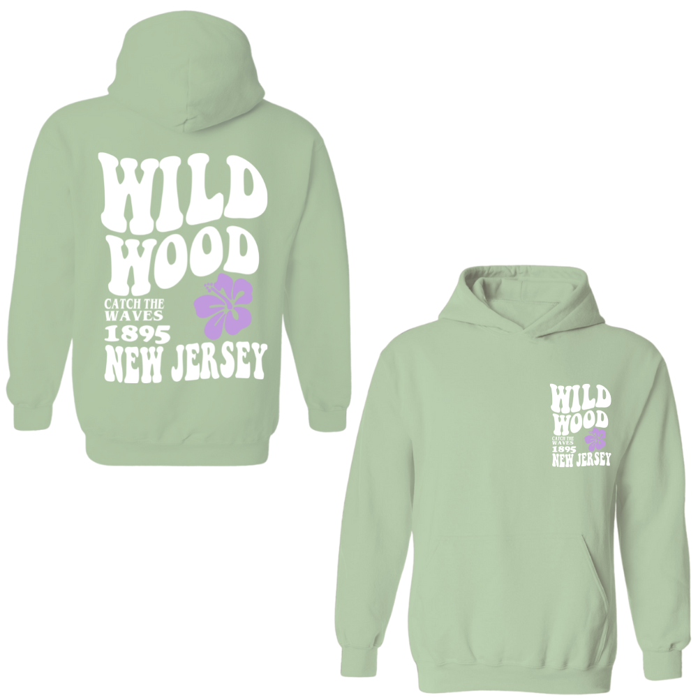 Wildwood Hippy (White/Purple) Hoodie