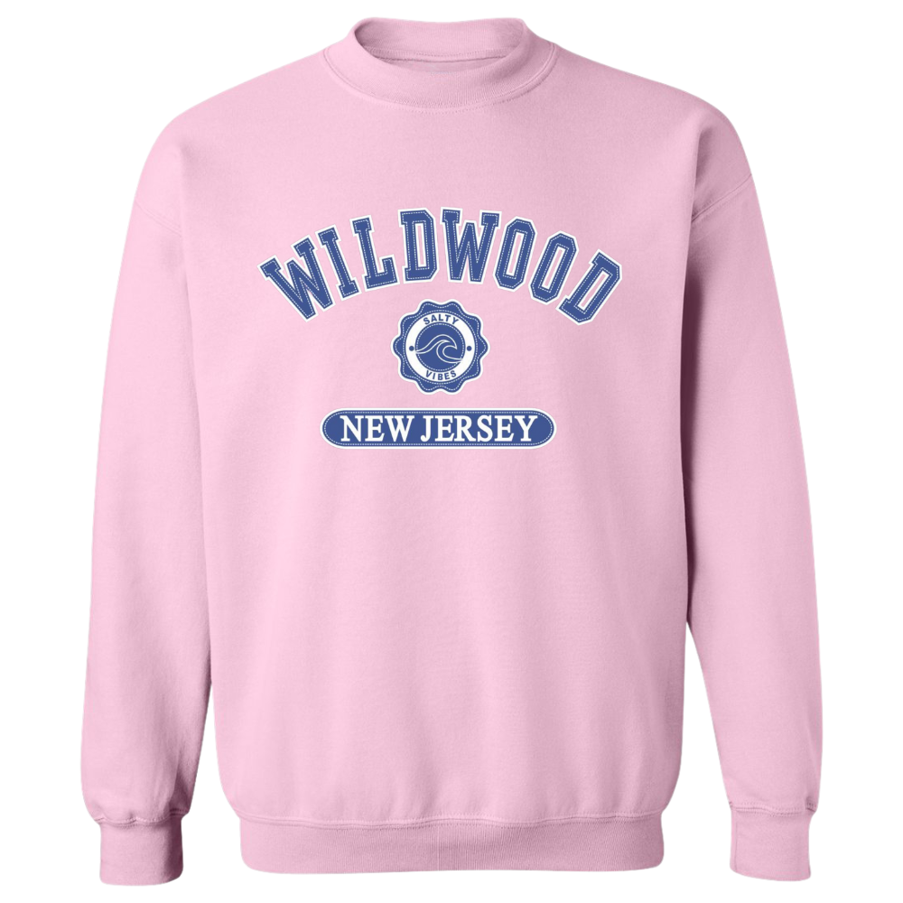 Wildwood Salty Vibes (Royal Blue Patch) Crewneck Sweater