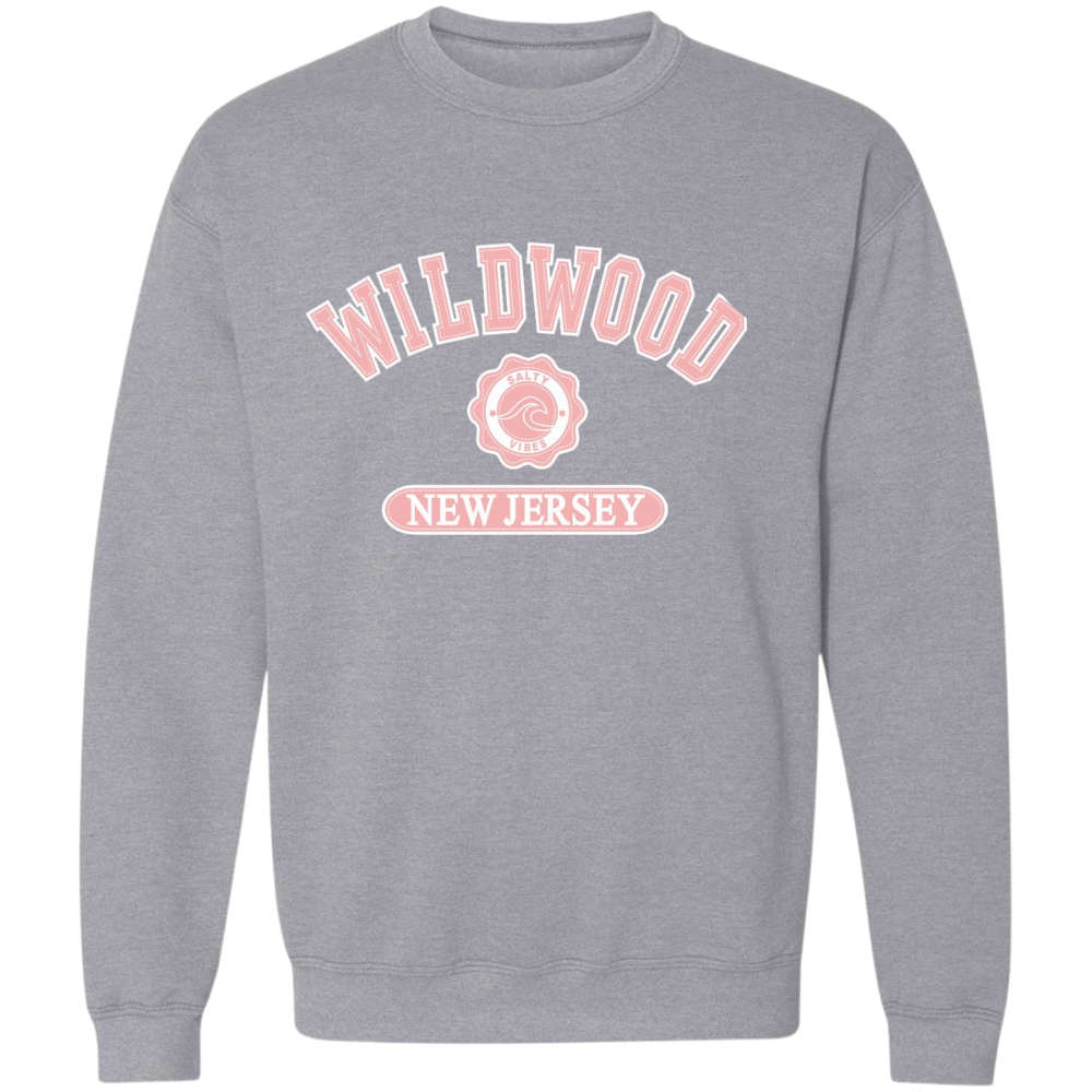 Wildwood Salty Vibes (Pink Patch) Crewneck Sweater