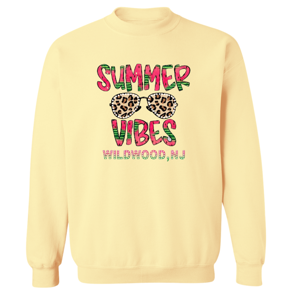 Summer Vibes Wildwood Patch Crewneck Sweater