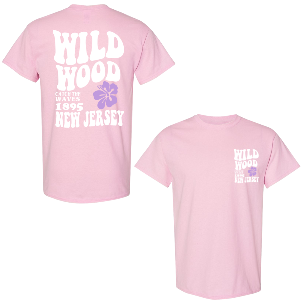 Wildwood Hippy (White/Purple) Tshirt
