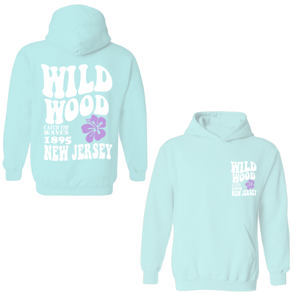 Wildwood Hippy (White/Purple) Hoodie