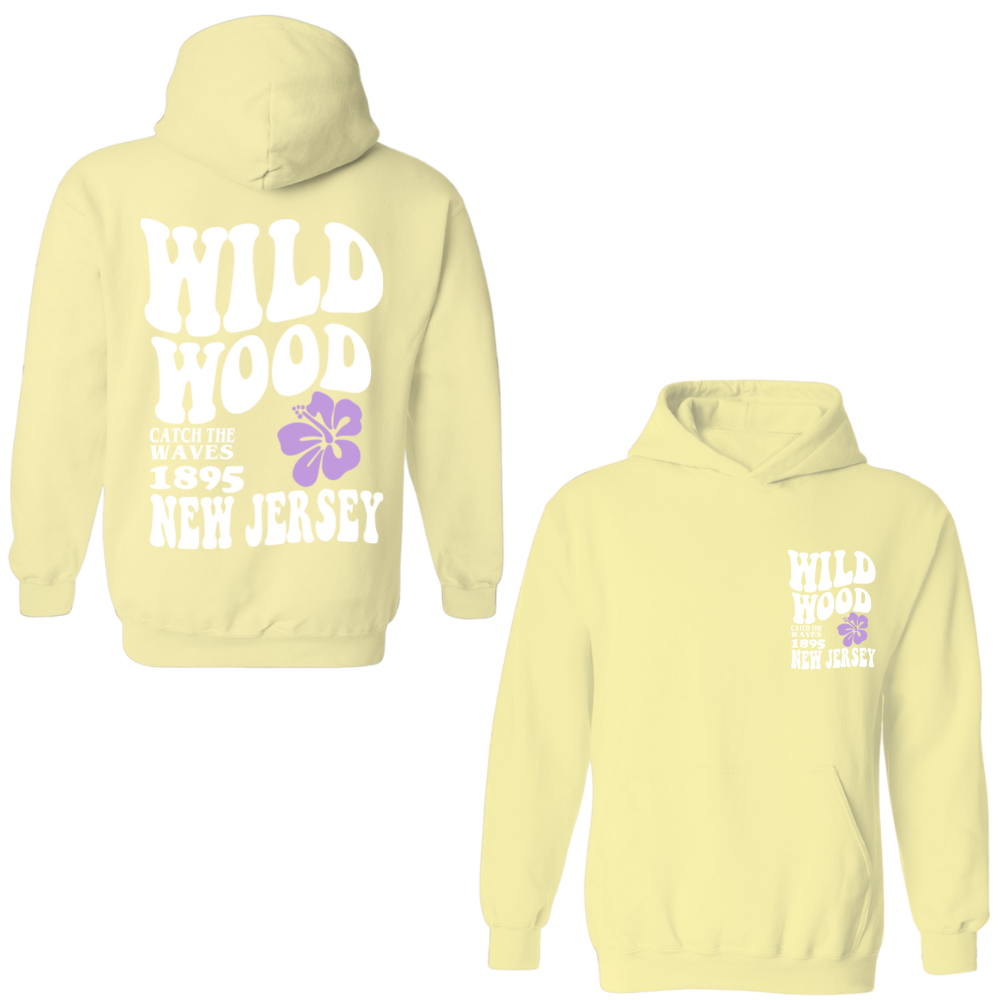 Wildwood Hippy (White/Purple) Hoodie