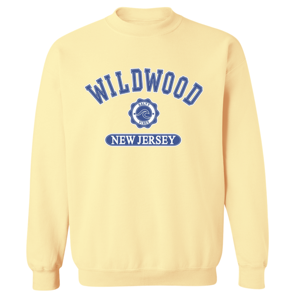 Wildwood Salty Vibes (Royal Blue Patch) Crewneck Sweater