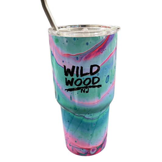 Marble Tie Dye Thermal Insulated Cup
