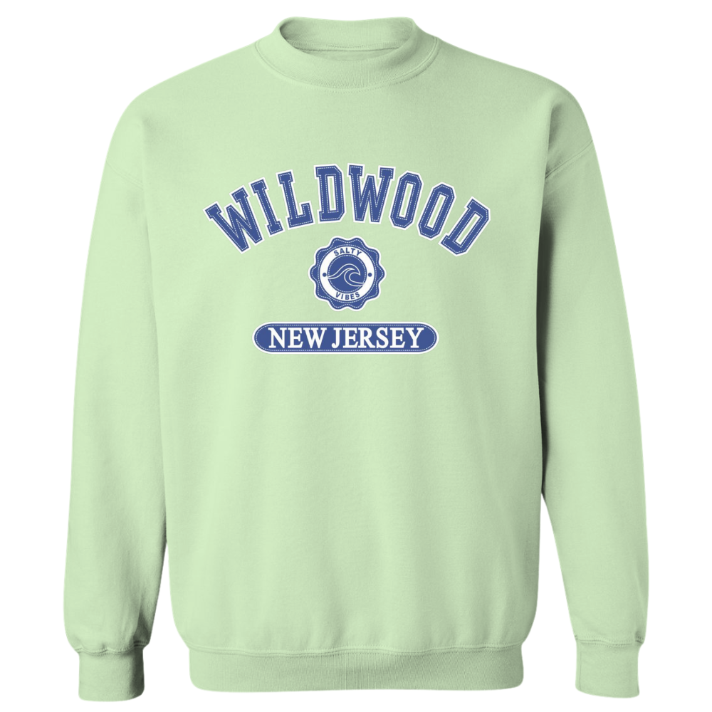 Wildwood Salty Vibes (Royal Blue Patch) Crewneck Sweater