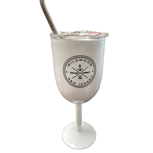 White With Wildwood Anchor Thermal Insulated Cup