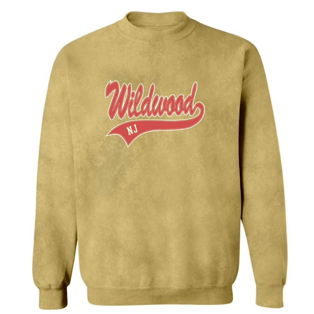 Wildwood Signature Patch Acid Wash Crewneck Sweater