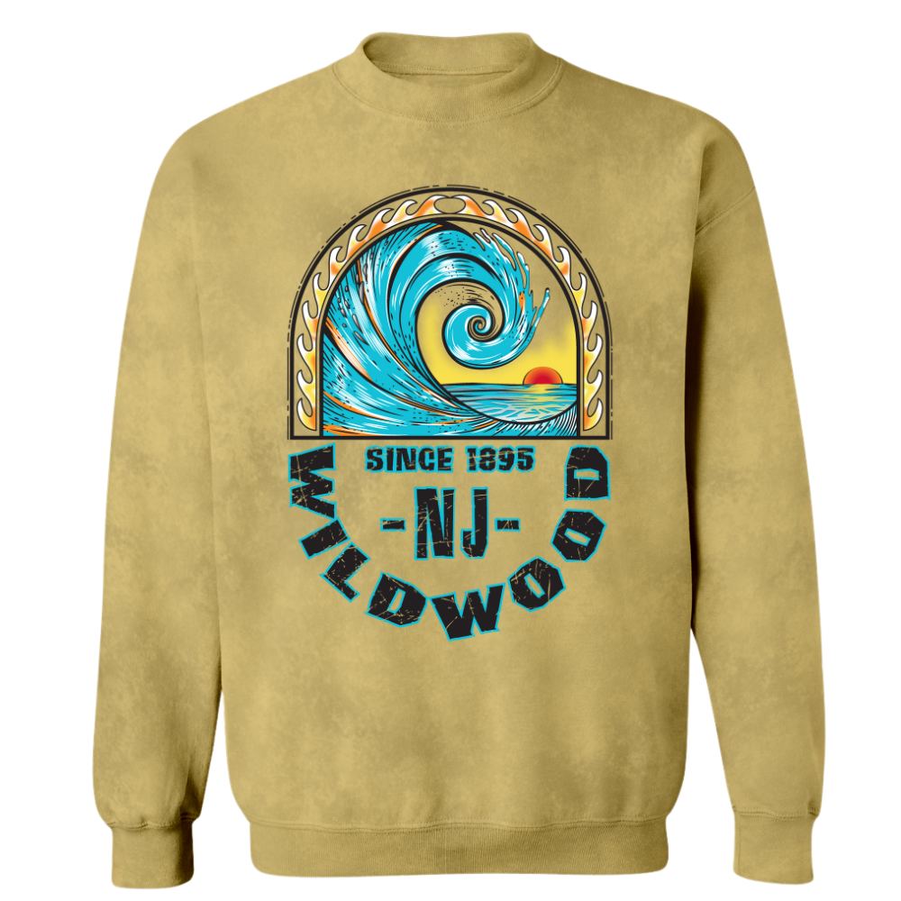 Wildwood Acid Washed Crewneck Sweater (W54)