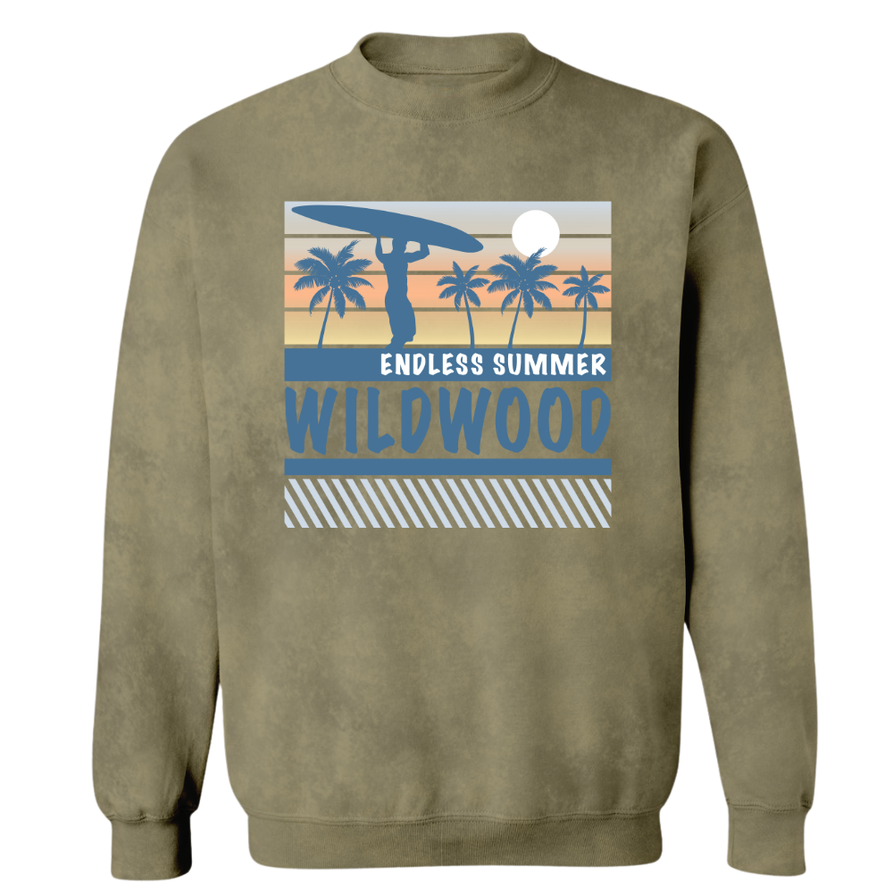 Wildwood Acid Washed Crewneck Sweater (W1)