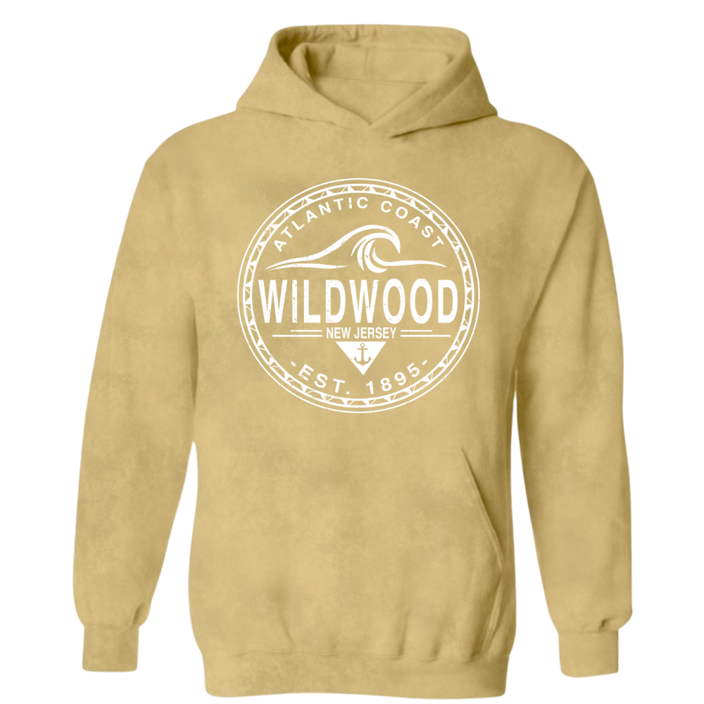 Wildwood NJ Acid Washed Hoodie (W190)