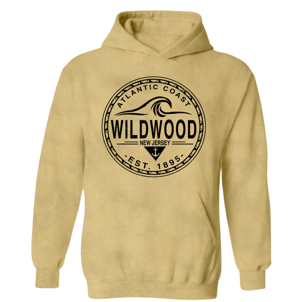 Wildwood NJ Acid Washed Hoodie (W190)