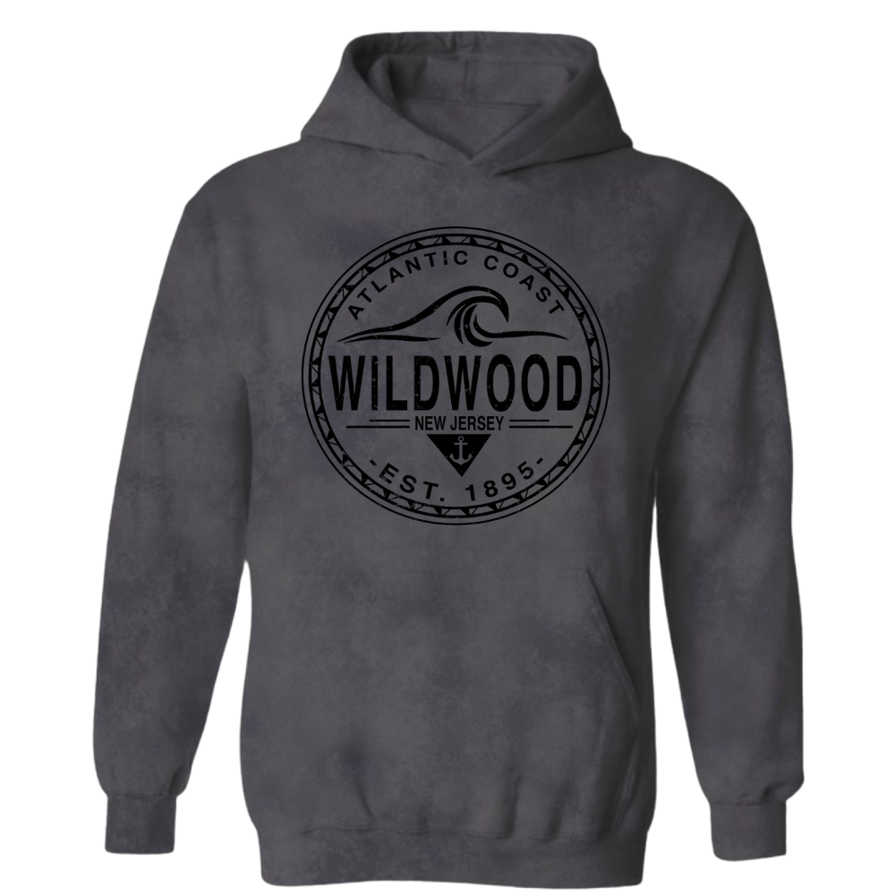 Wildwood NJ Acid Washed Hoodie (W190)