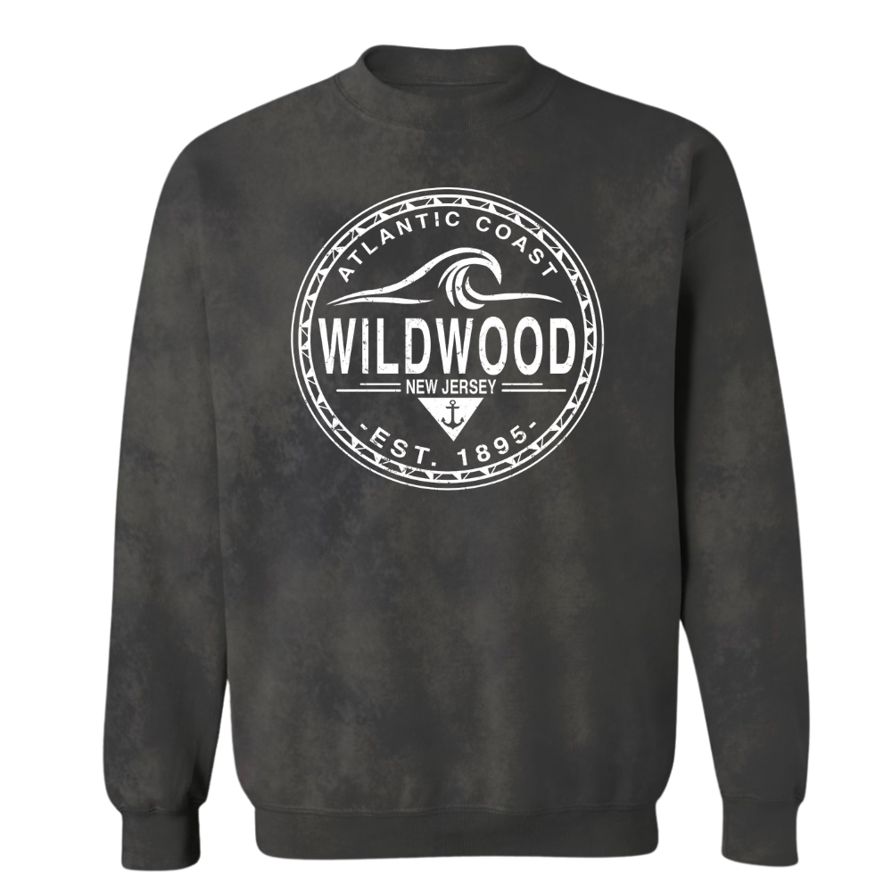 Wildwood Acid Washed Crewneck Sweater (W190)