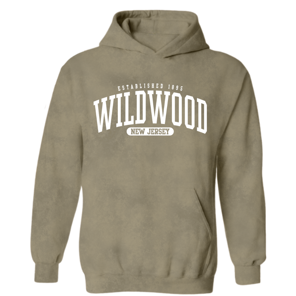 Wildwood NJ Acid Washed Hoodie (W130)