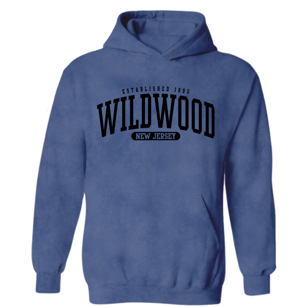 Wildwood NJ Acid Washed Hoodie (W130)