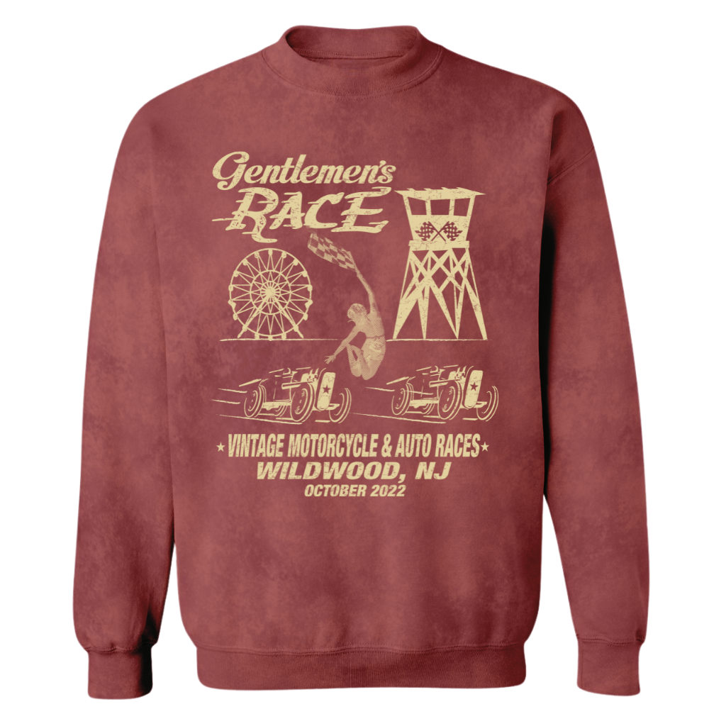 The Race Of Gentlemans Acid Washed Crewneck Sweater (R7)