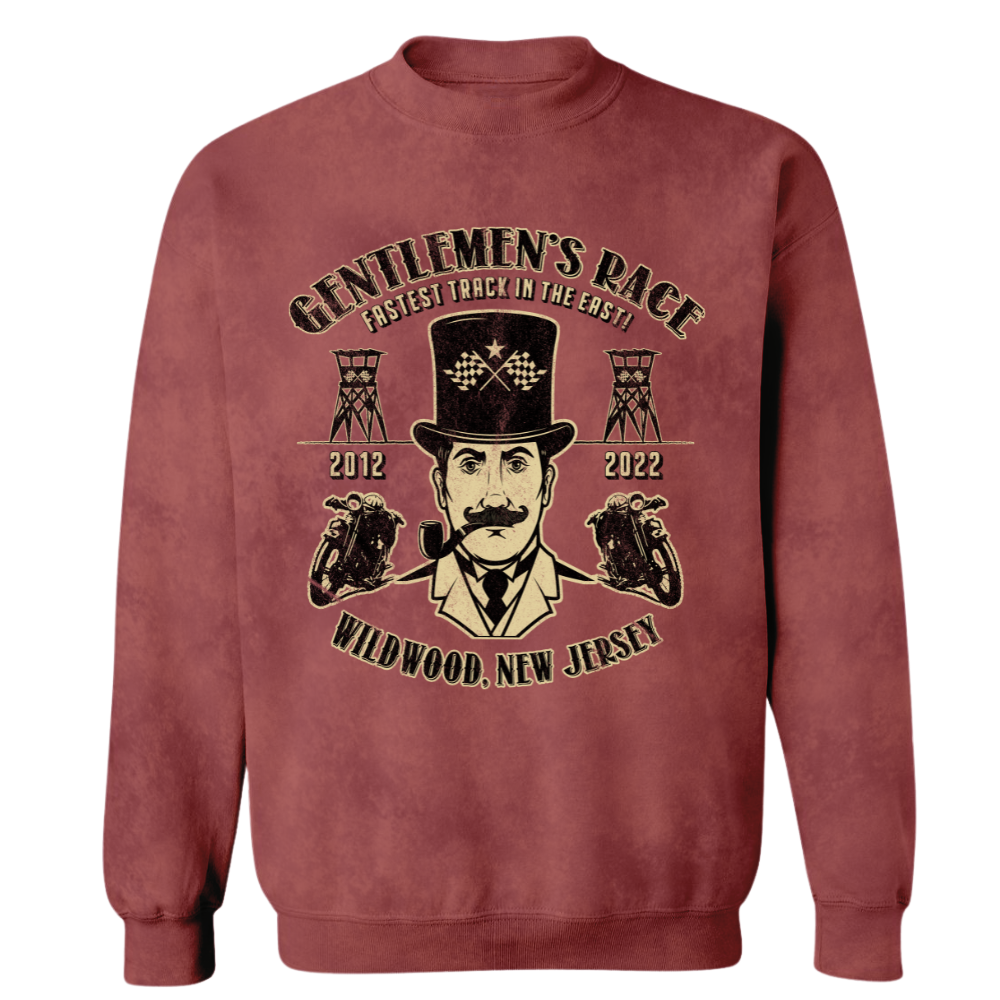 The Race Of Gentlemans Acid Washed Crewneck Sweater (R16)