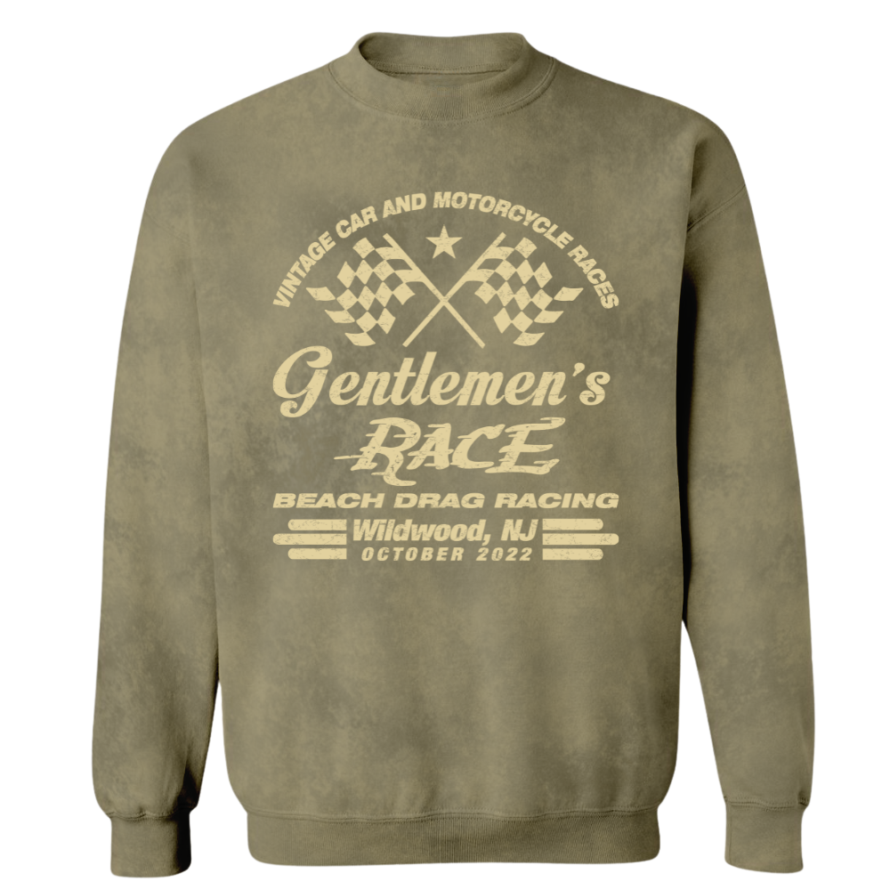The Race Of Gentlemans Acid Washed Crewneck Sweater (R15)